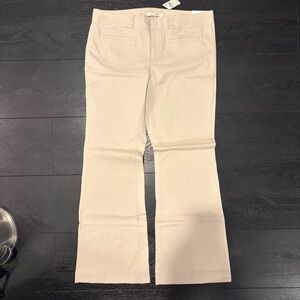 LOFT Cream Boot Cut Pants